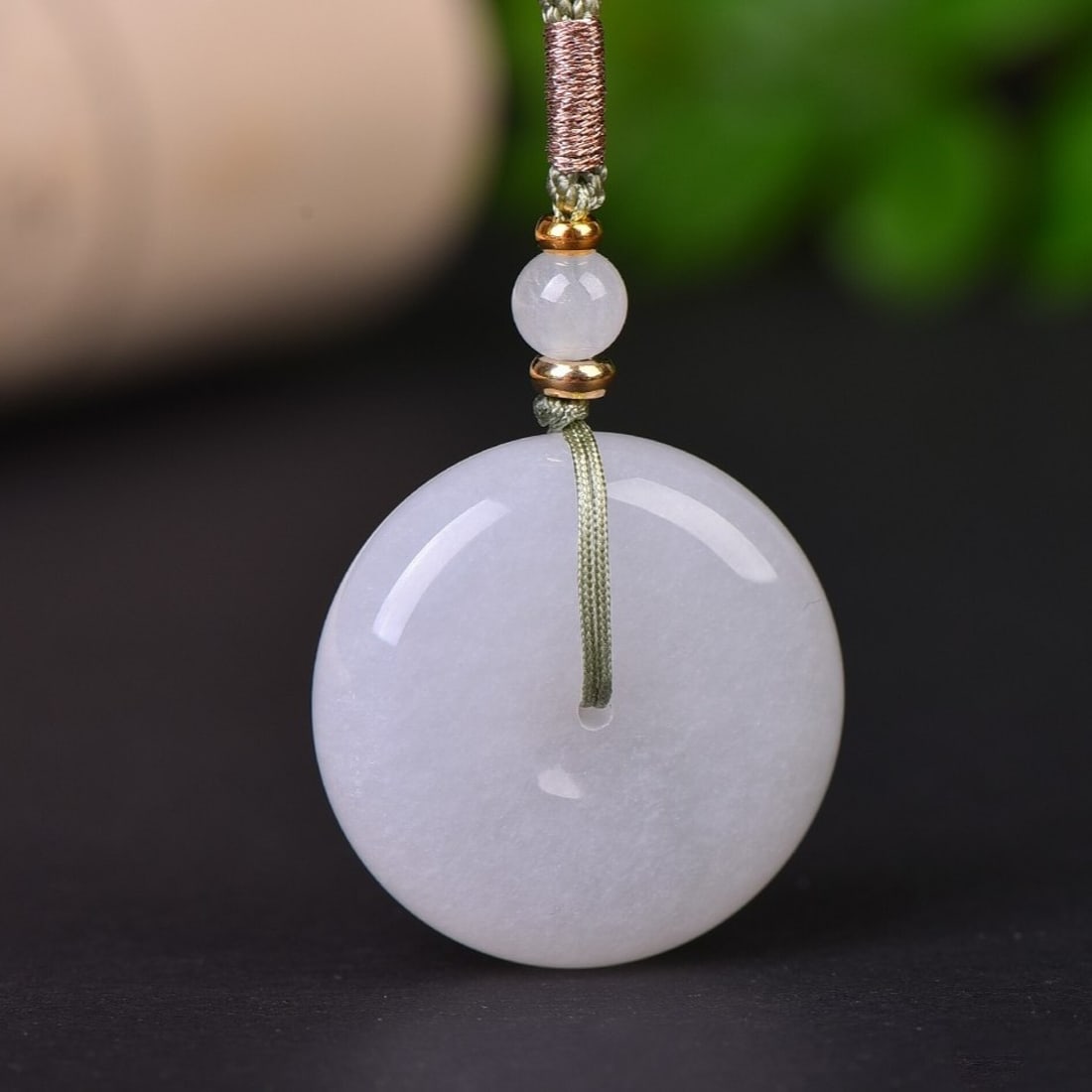 An Exquisite Jadeite Pendant: An Exquisite Jadeite Pendant,Size:26mmx26mm 翡翠挂件