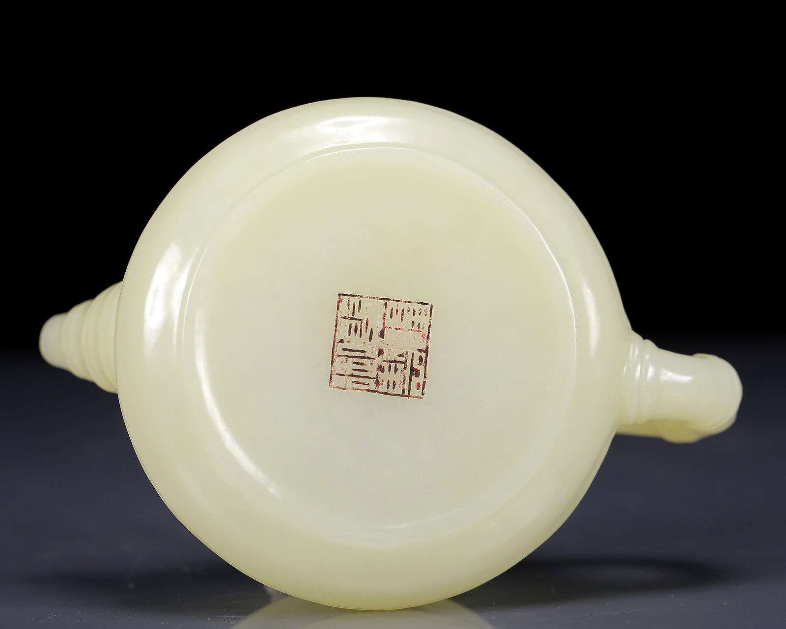 An Exquisite White Jade Bamboo Pattern Teapot - 10