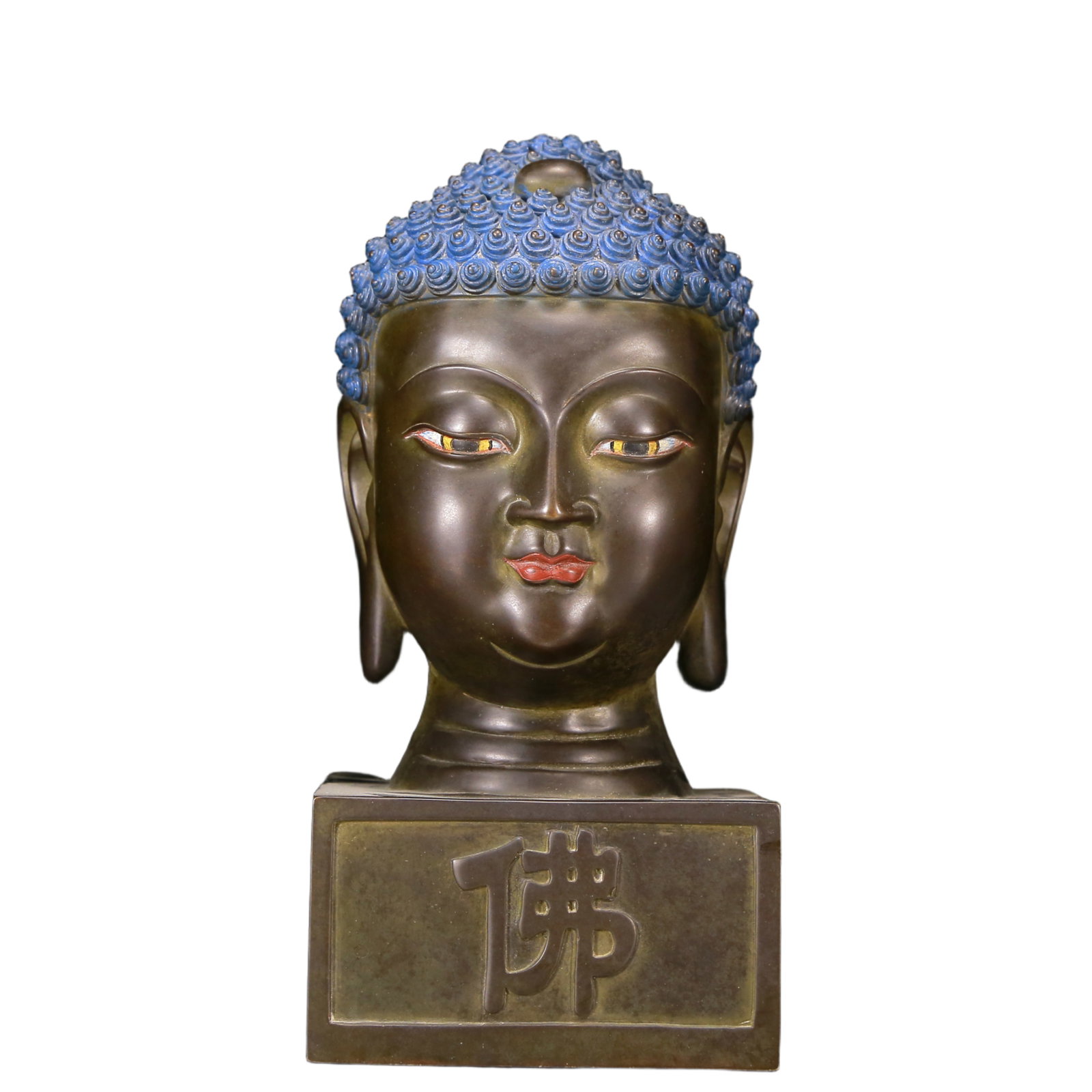 A Solemn Bronze Statue of Sakyamuni Seal: A Solemn Bronze Statue of Sakyamuni Seal,Qing Dynasty, China,Size:5.1inx11in,Weight:3775g 铜释迦摩尼像印章，清代