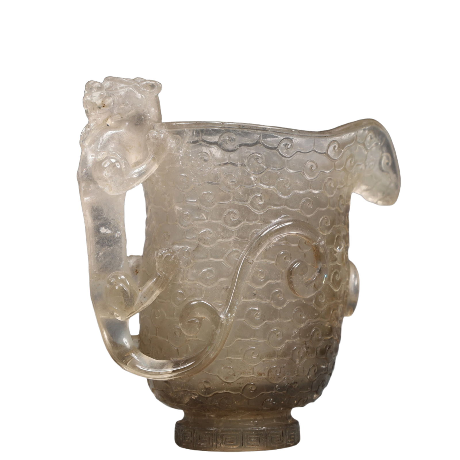 An Exquisite Crystal Auspicious Beast Pattern Cup - 4