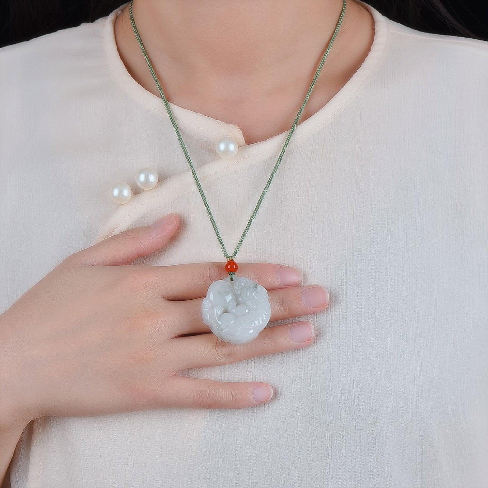 An Exquisite Jadeite Pendant (1 of 3)