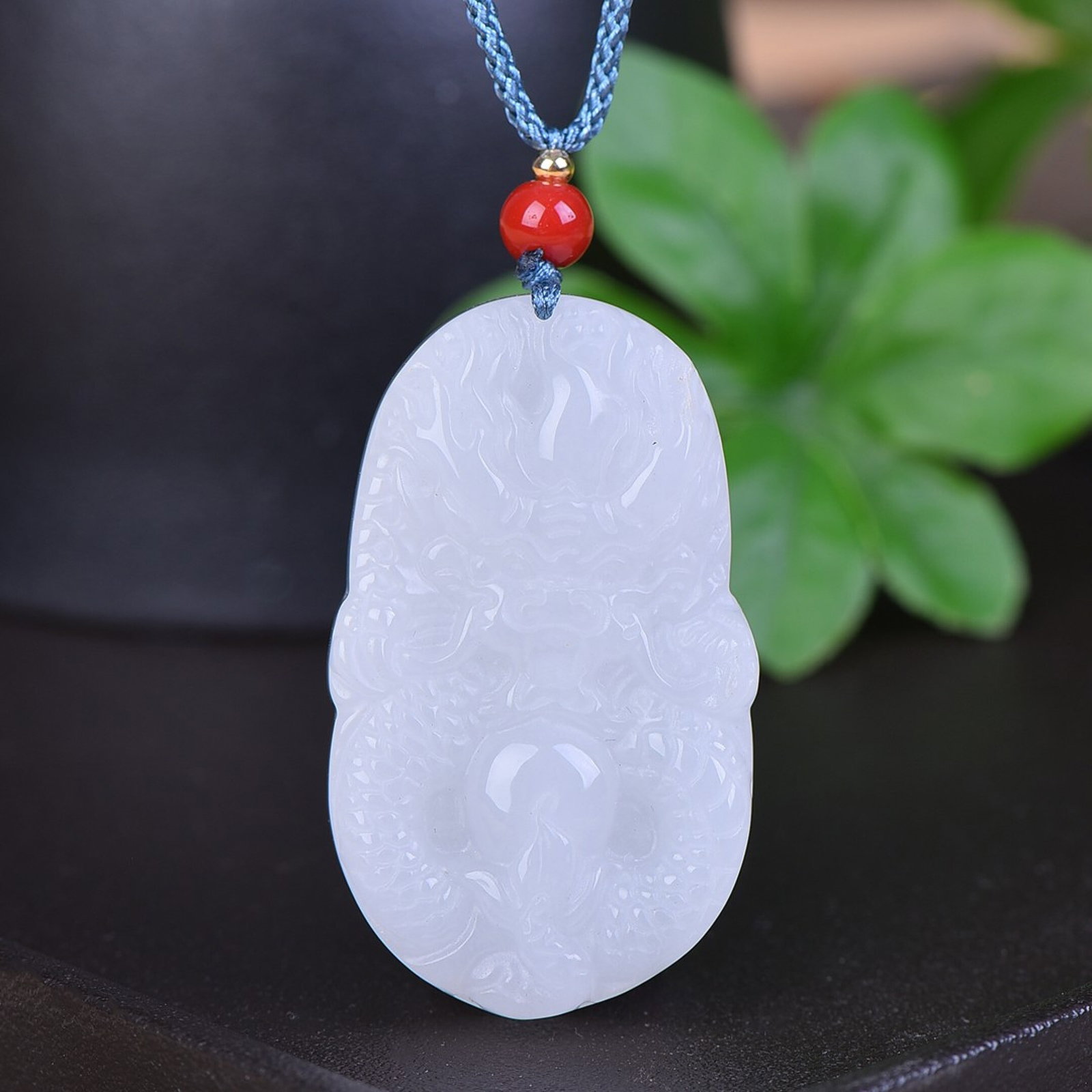 An Exquisite Jadeite Dragon Pattern Pendant - 2
