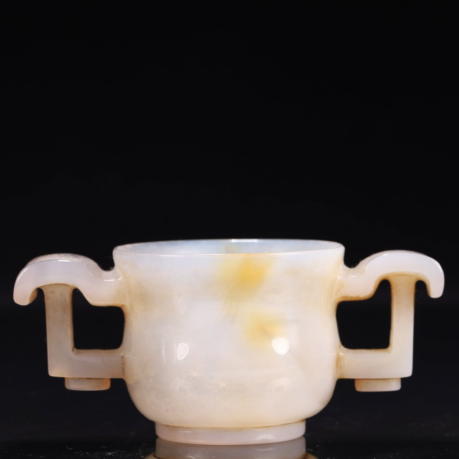 An Exquisite Agate Double-Ears Cup - 5