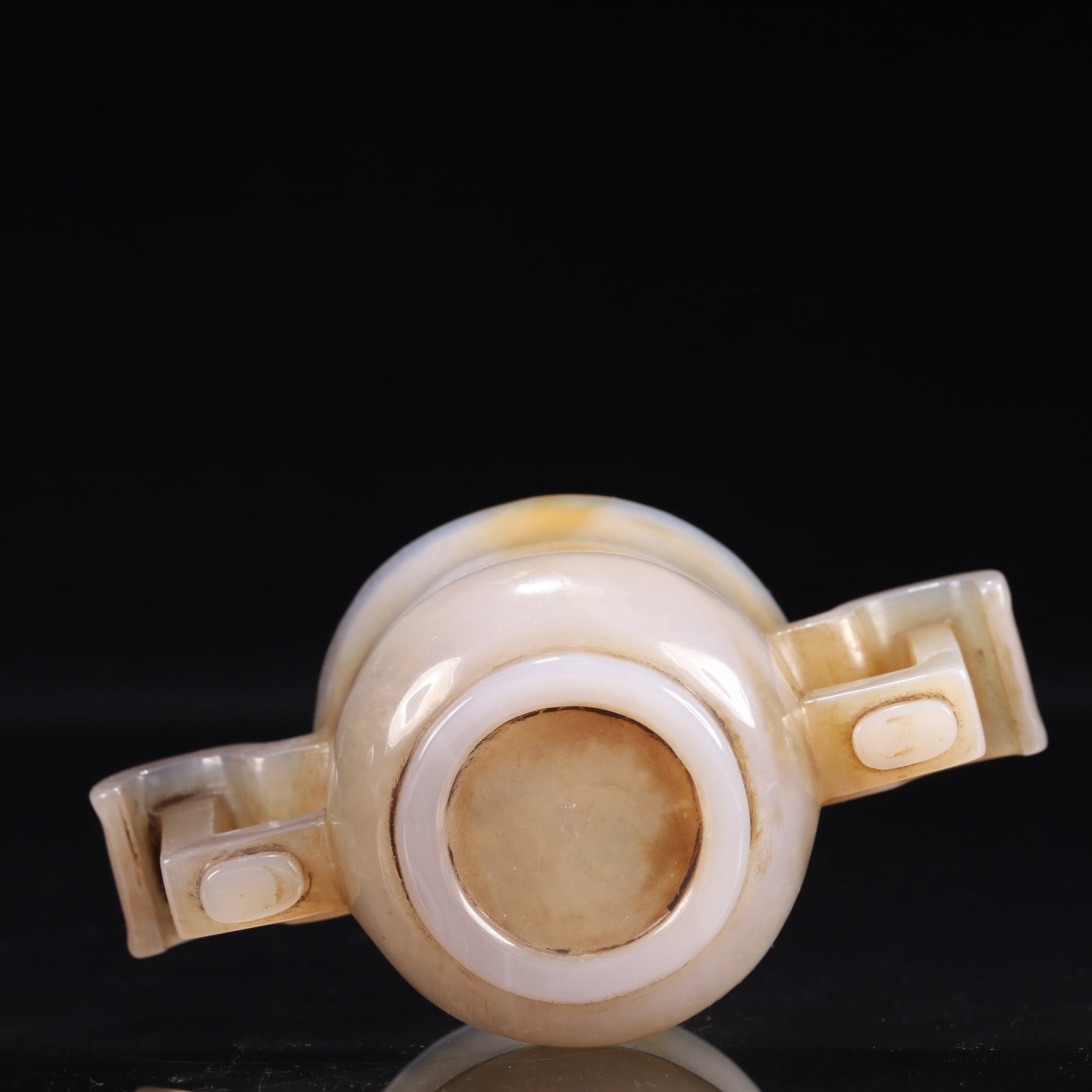 An Exquisite Agate Double-Ears Cup - 8