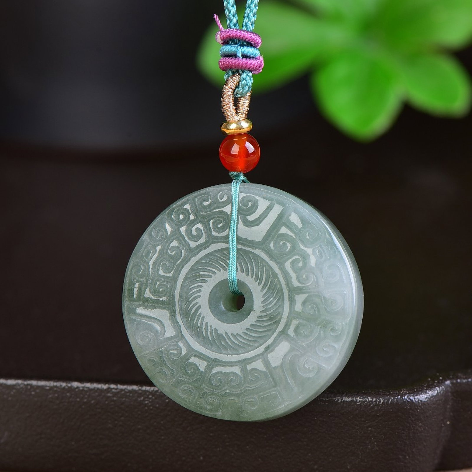 An Exquisite Jadeite Pendant: An Exquisite Jadeite Pendant,Size:35mmx35mm 翡翠挂件