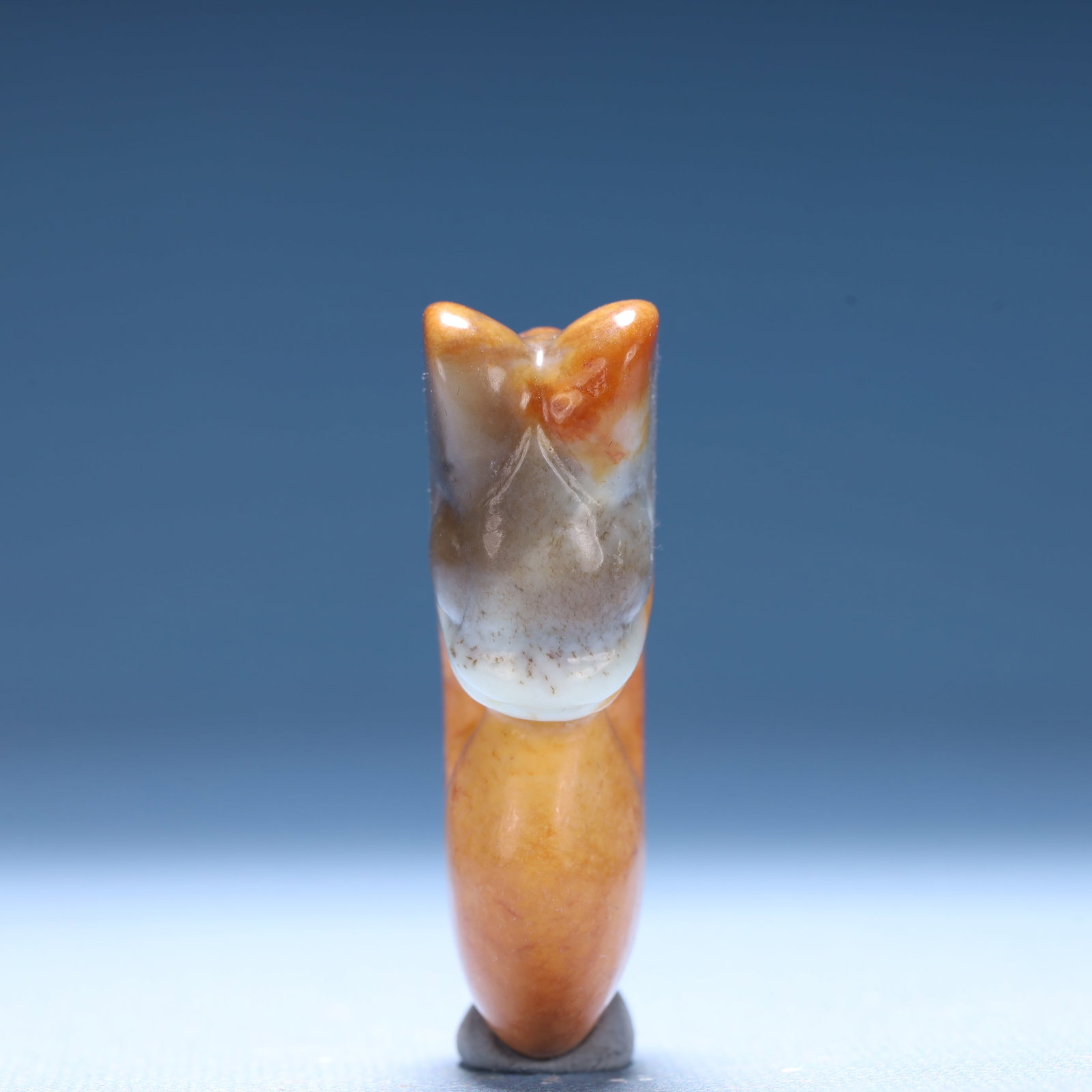 An Archaic Hongshan Culture Yellow Jade Pig and Dragon Ornament: An Archaic Hongshan Culture Yellow Jade Pig and Dragon Ornament,Ancient Time,China,Size:1.5inx0.7inx2in,Weight:48.4g