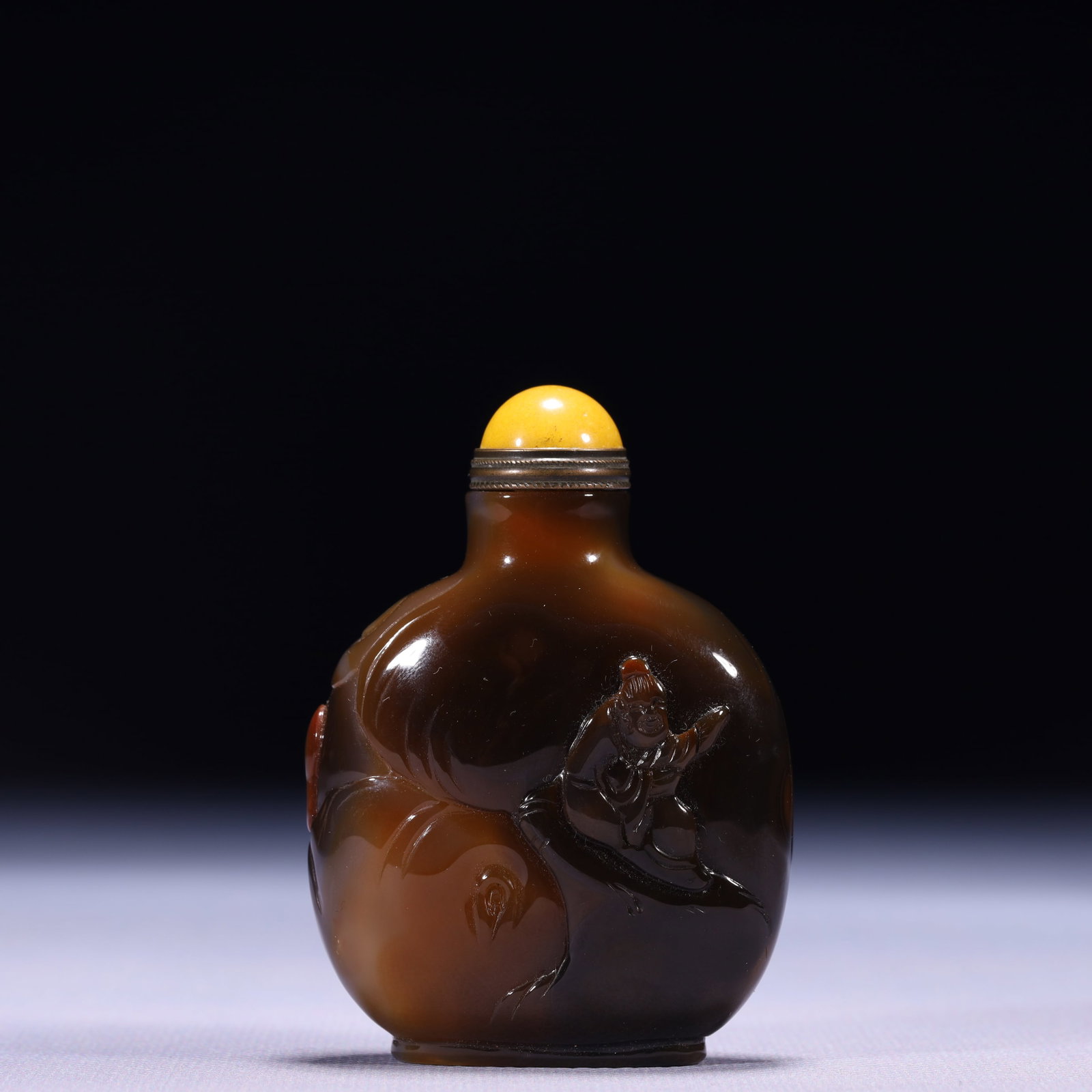 An Exquisite Agate Figure Pattern Snuff Bottle - 5