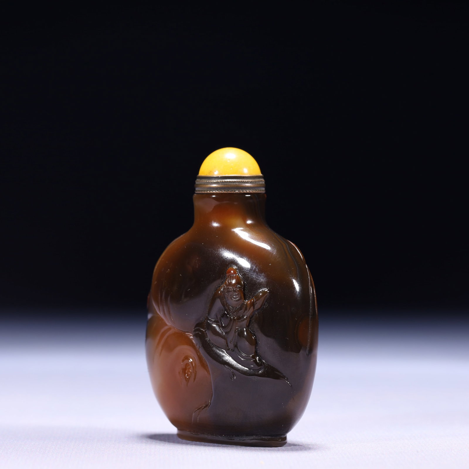 An Exquisite Agate Figure Pattern Snuff Bottle - 6