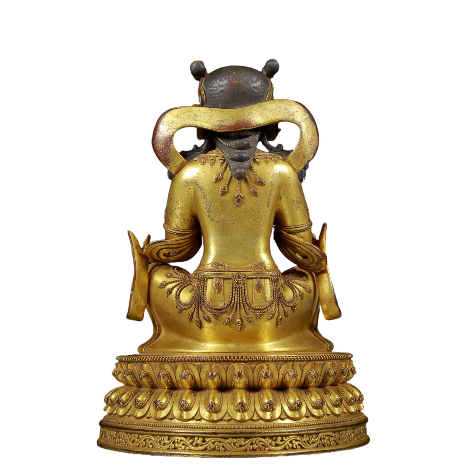 Two solemn gilt bronze figures - 18