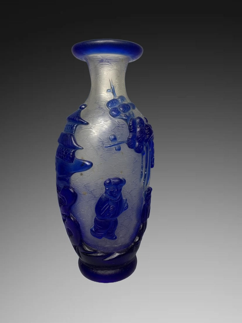 An Exquisite Colored Glaze Figures Pattern Vase - 2