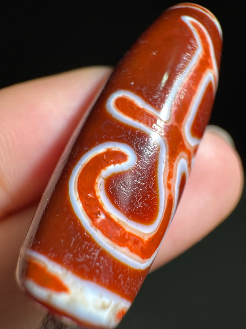 An Exquisite Two-Eye Dzi bead - 6