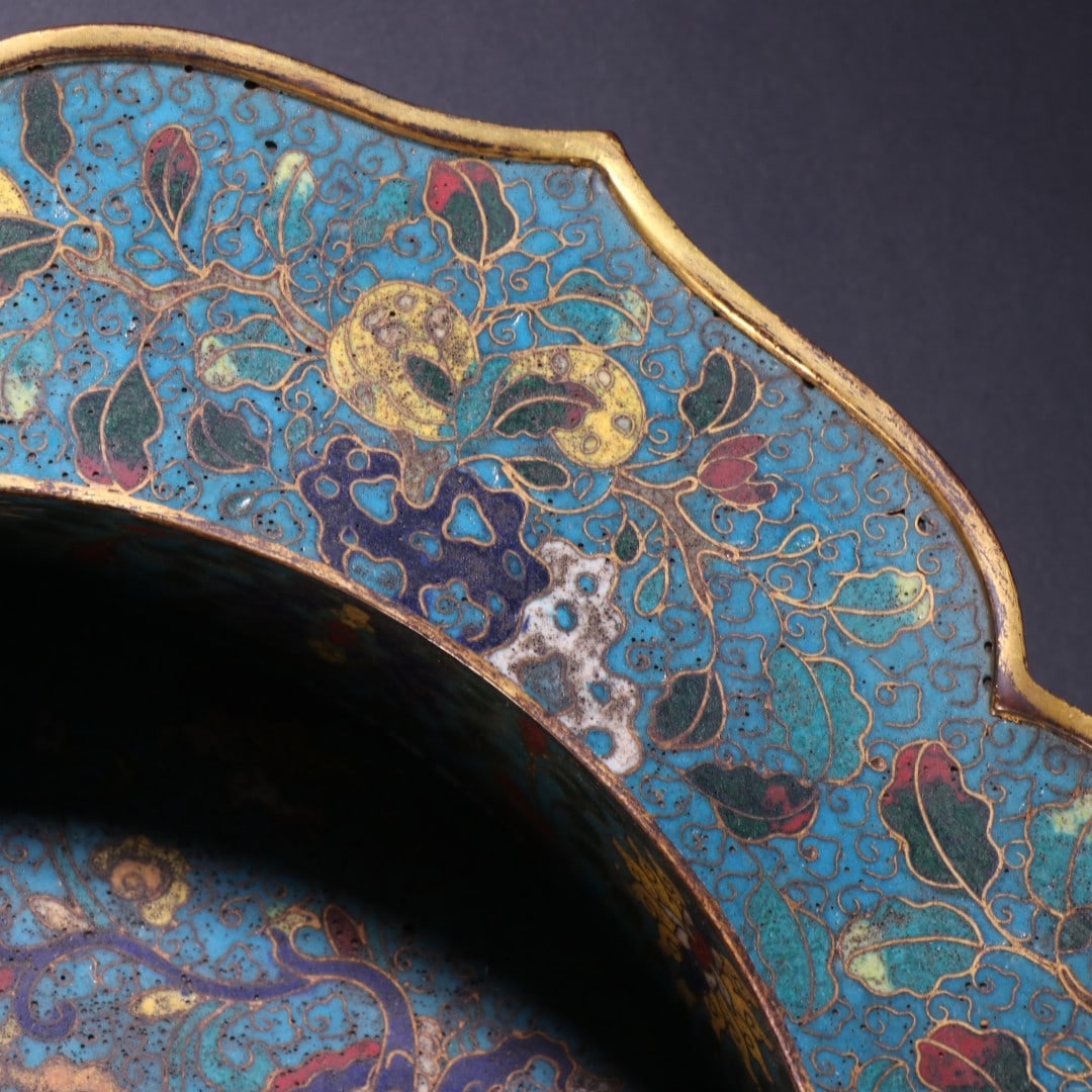 An Exquisite Cloisonne Dragon Pattern Basin - 3