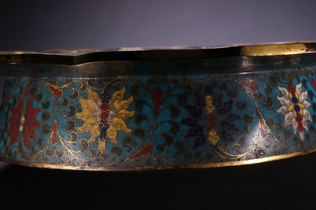 An Exquisite Cloisonne Dragon Pattern Basin - 8