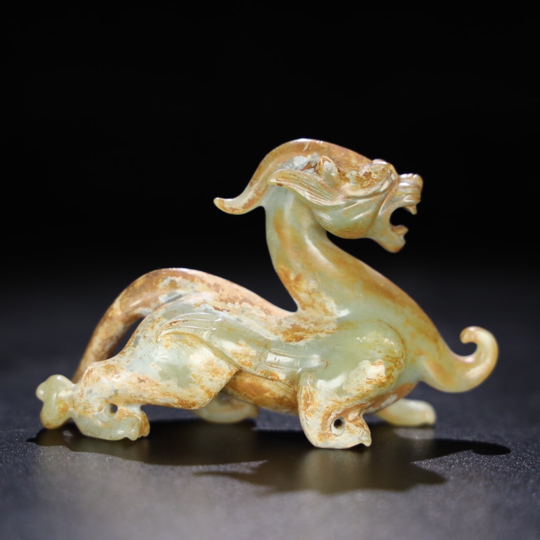 An Exquisite Hotan Jade Auspicious Beast (1 of 8)
