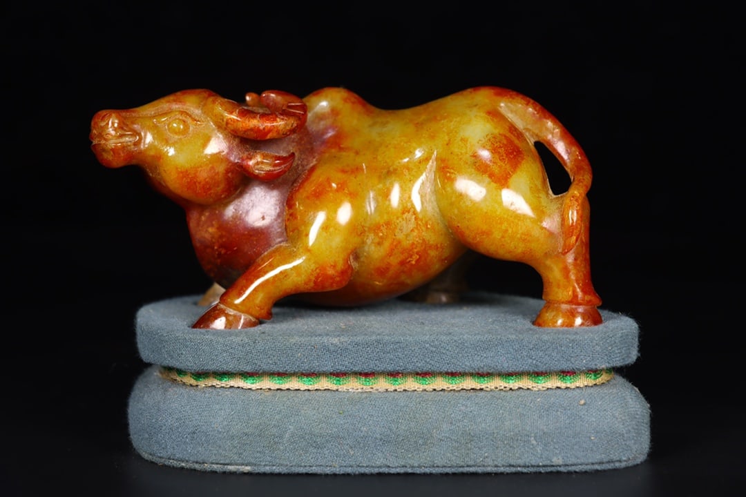 An Exquisite Hotan Jade Buffalo - 3
