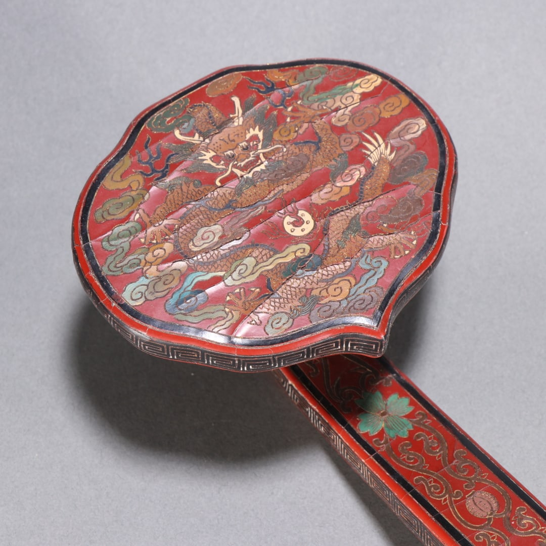 An Exquisite Lacquerware Dragon Pattern Ruyi - 5