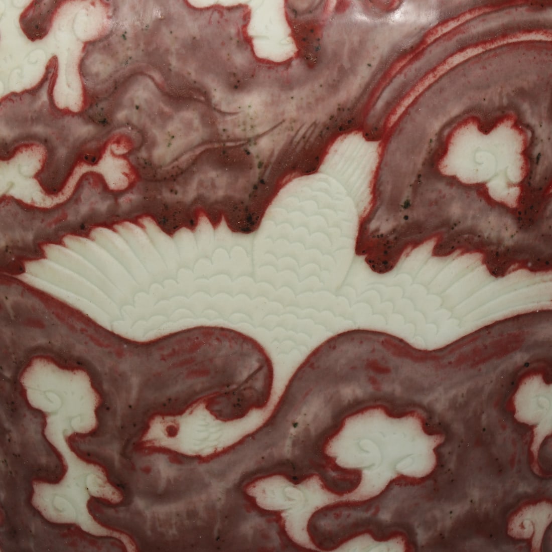 An Exquisite Underglaze-Red Phoenix Pattern Vase - 3