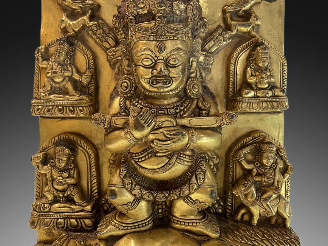 An Exquisite Gilt Bronze Buddha Plaque - 3