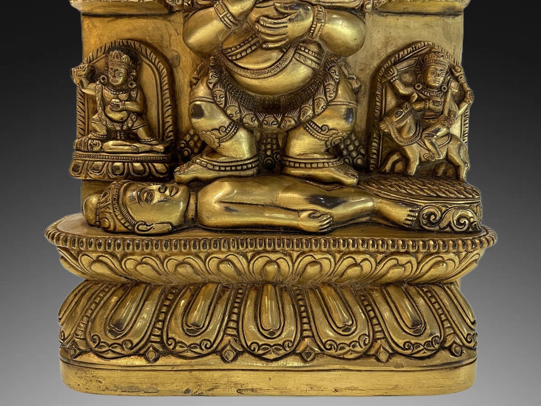 An Exquisite Gilt Bronze Buddha Plaque - 4