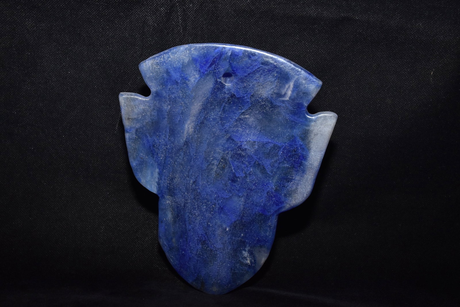 An Exquisite Hemo Jade Figure-Face Pattern Mask - 4