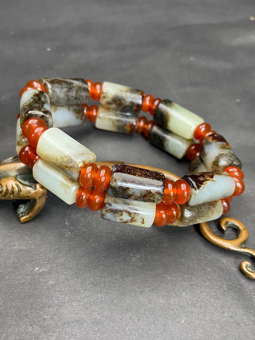 An Exquisite Archaic Jade Bracelets - 7