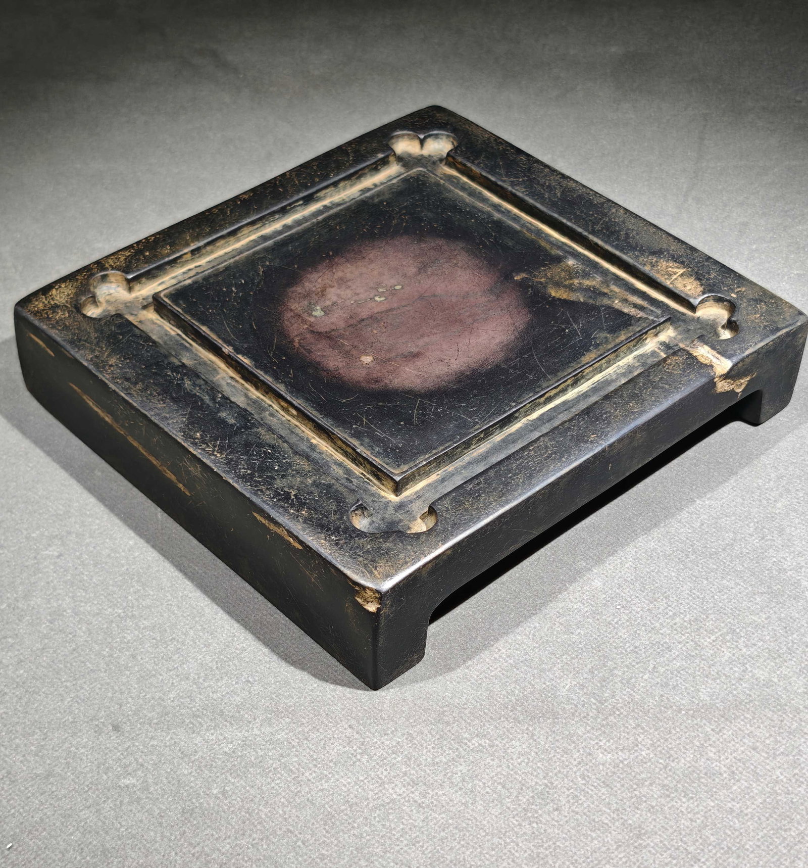 An Exquisite Dragon Pattern Inkstone - 6