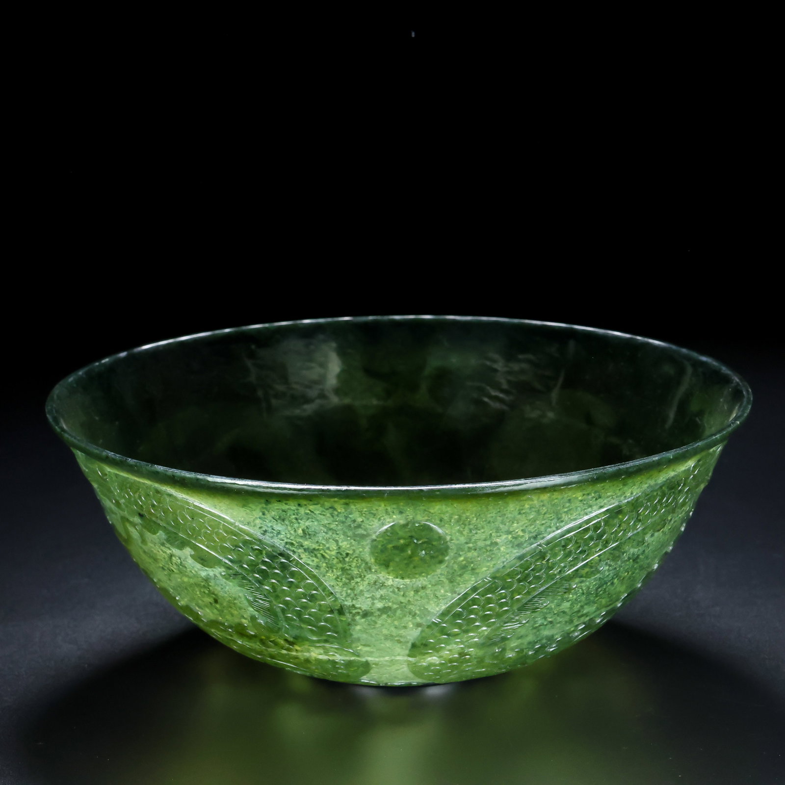 An Exquisite Jasper Dragon Pattern Bowl - 2