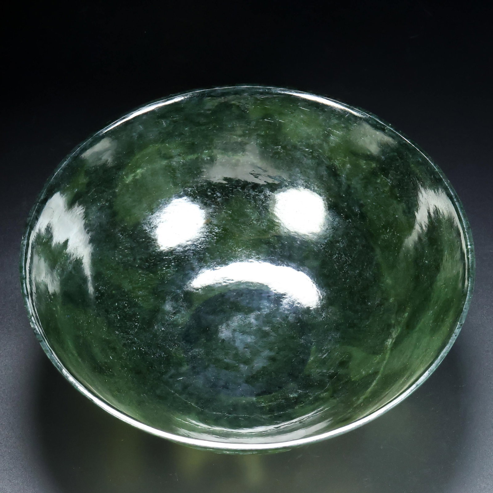 An Exquisite Jasper Dragon Pattern Bowl - 3