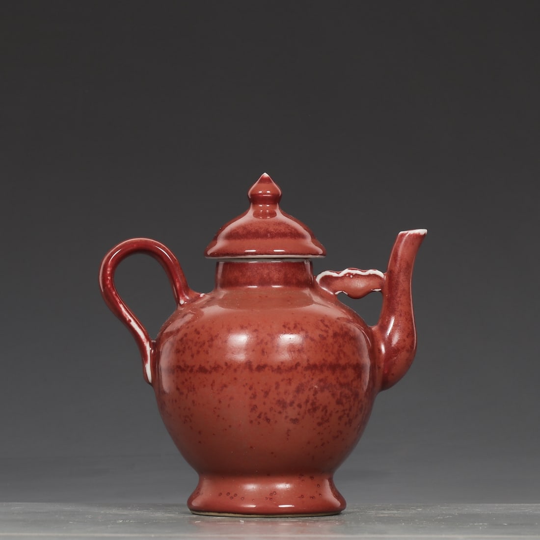 An Exquisite Ruby red-Glazed Ewer - 6