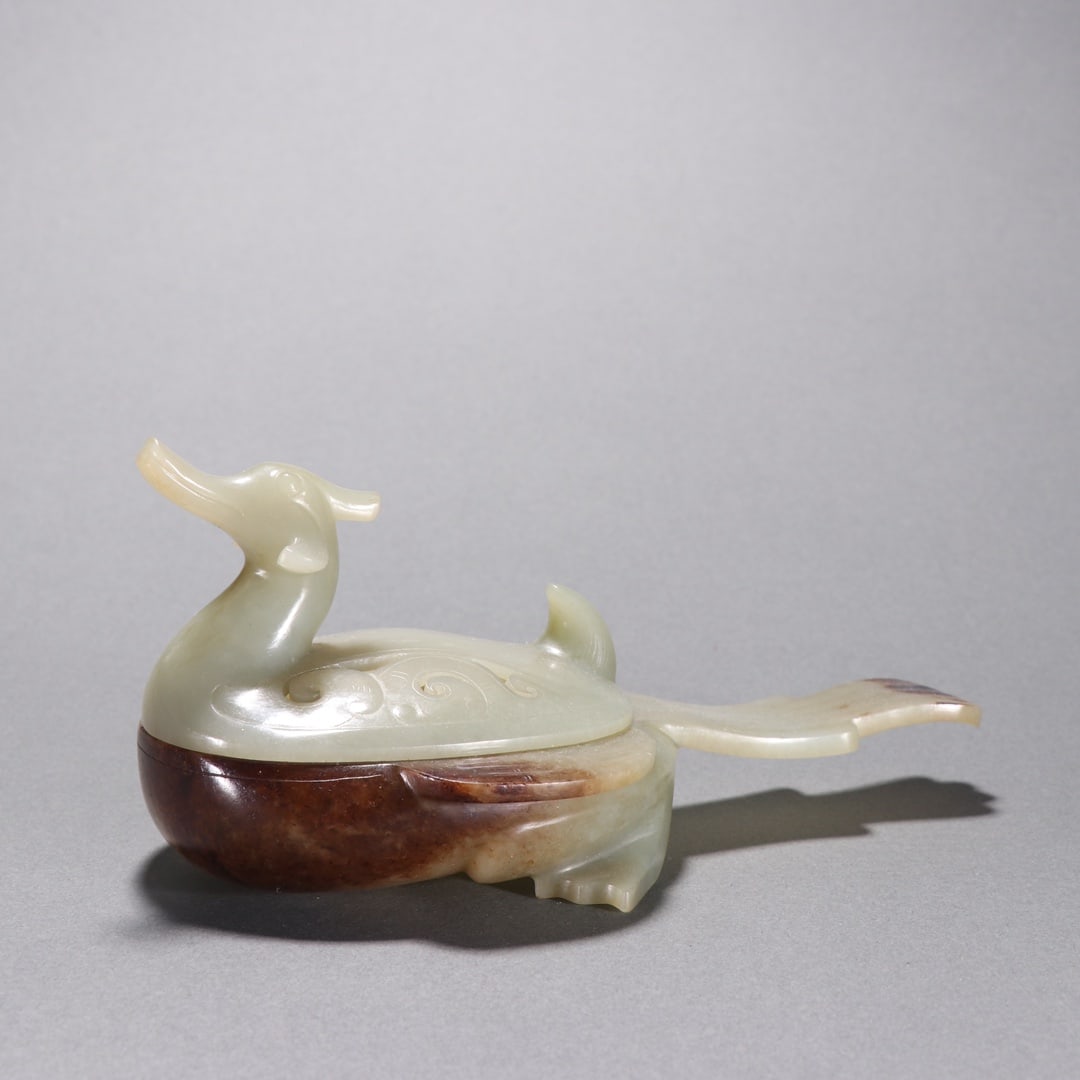 An Exquisite White Jade Phoenix-Shaped Censer: An Exquisite White Jade Phoenix-Shaped Censer,Qing