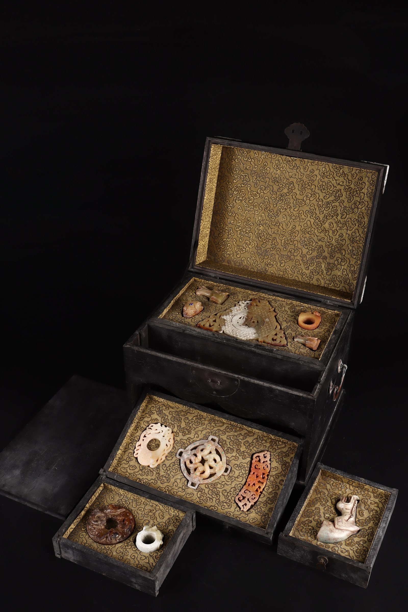 A Set of Rare White Jade Ornaments (1 of 9)