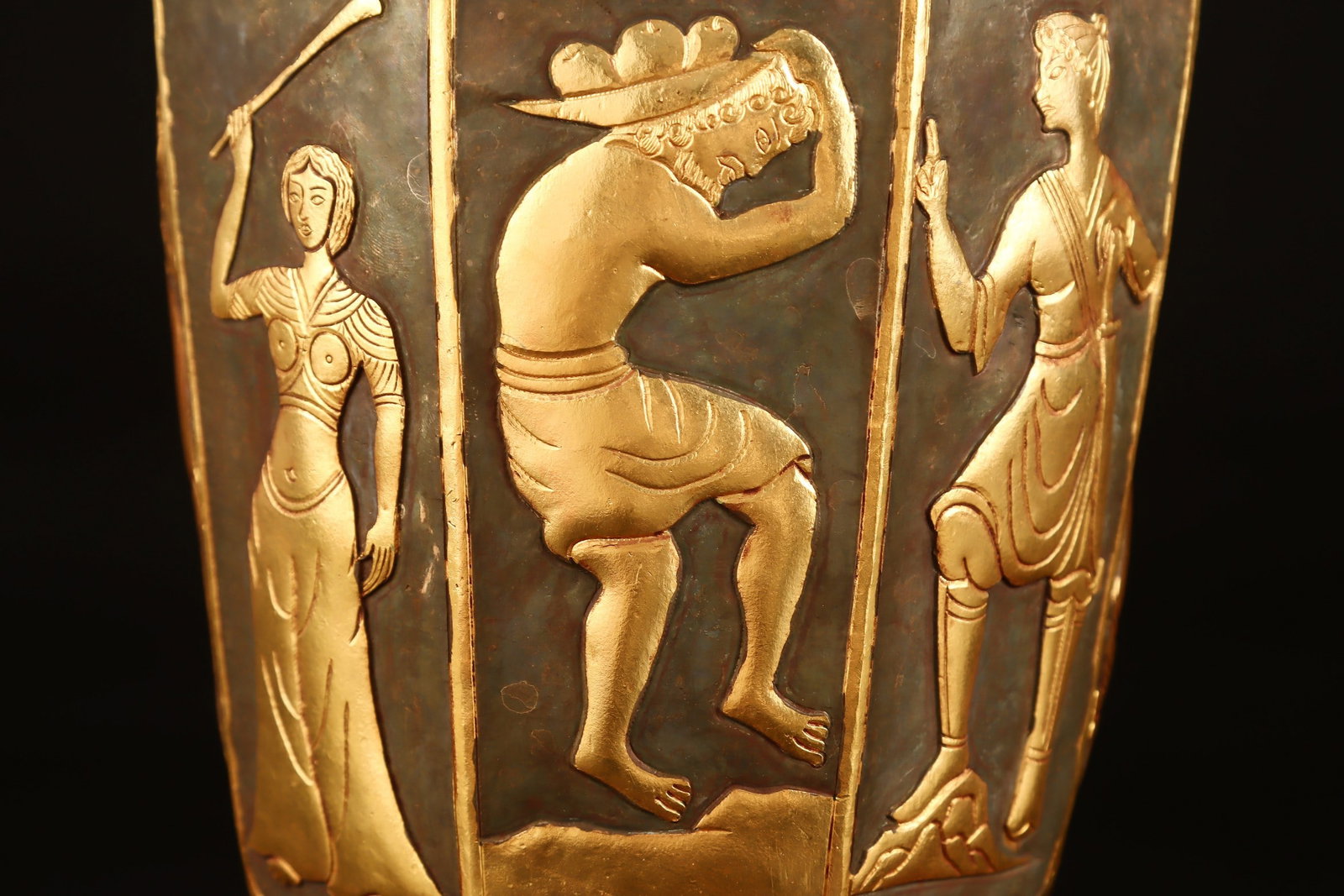 A Rare Gilt Bronze Figure Pattern Ewer - 6