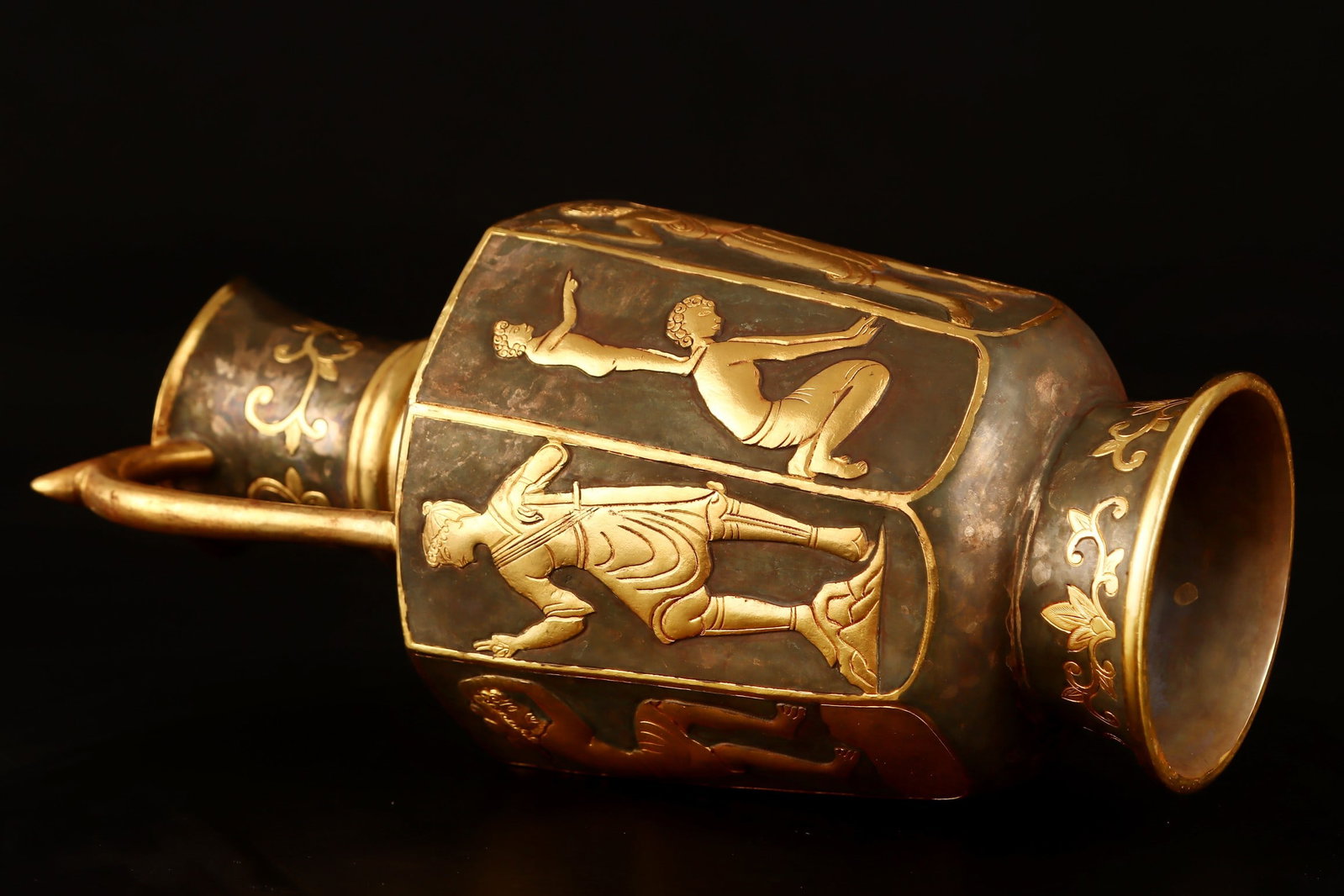 A Rare Gilt Bronze Figure Pattern Ewer - 8