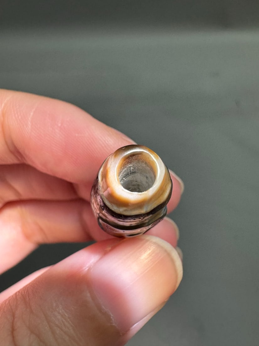 An Exquisite Two-Eye Dzi bead - 8