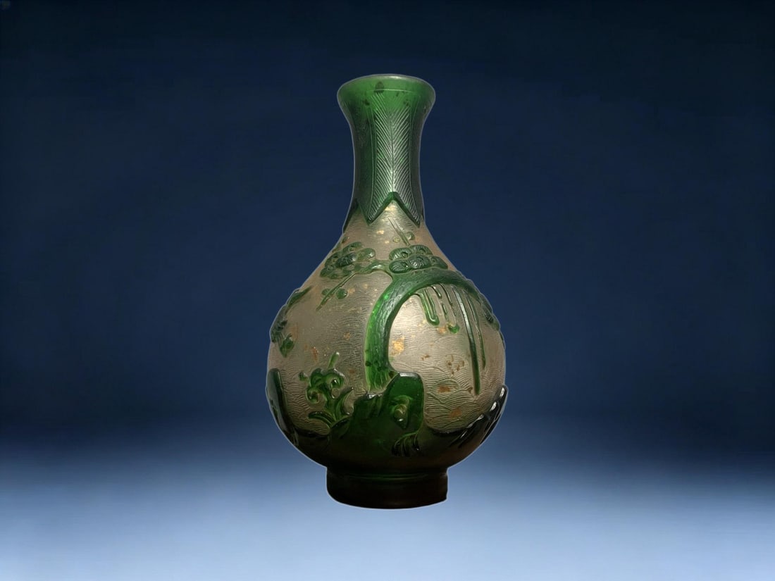 An Exquisite Colored Glaze Crane Pattern Vase - 4