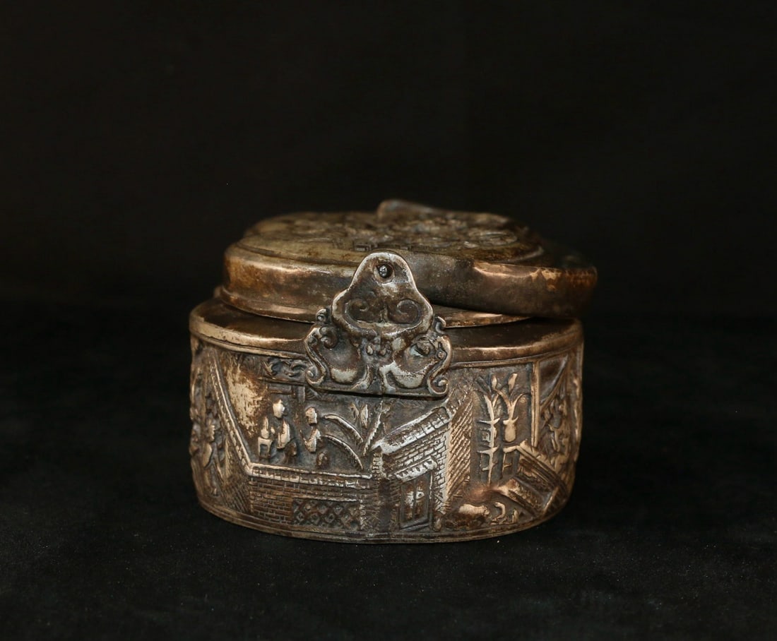 An Exquisite Silver-Gilt Copper Figures Pattern Ewer - 3