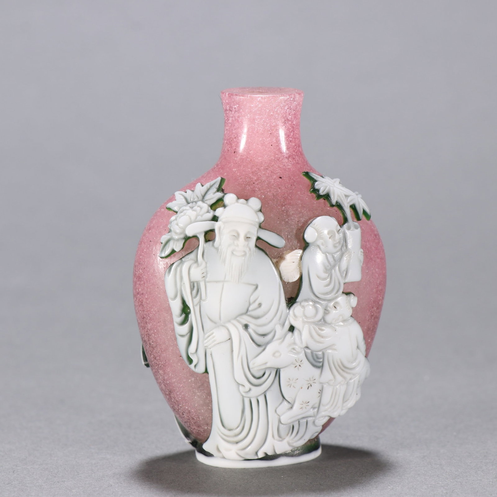An Exquisite Glass Character and Story Pattern Snuff Bottle (1 of 9)