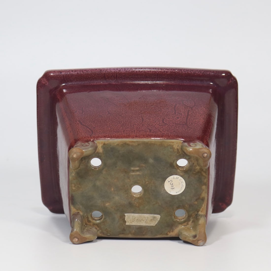 An Exquisite Purple Glazed Flower Plate - 6