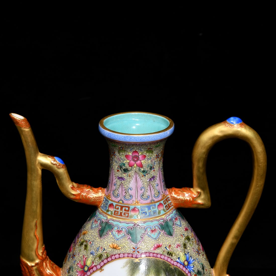 An Exquisite Enamel Gilt Figures Pattern Ewer - 4
