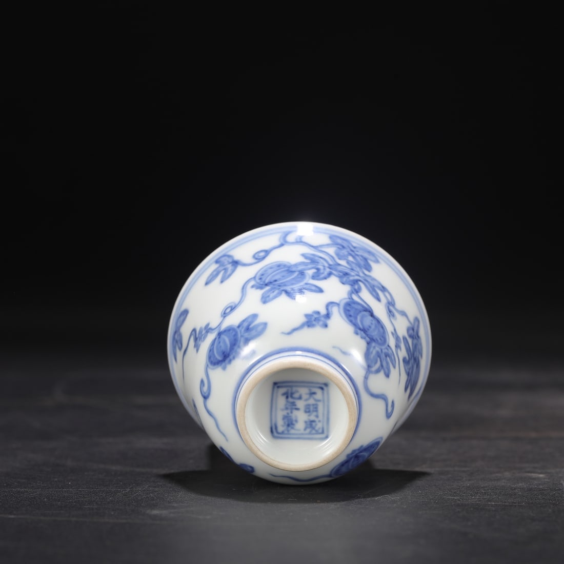 An Exquisite Blue and White Pumpkin Pattern Cup - 7