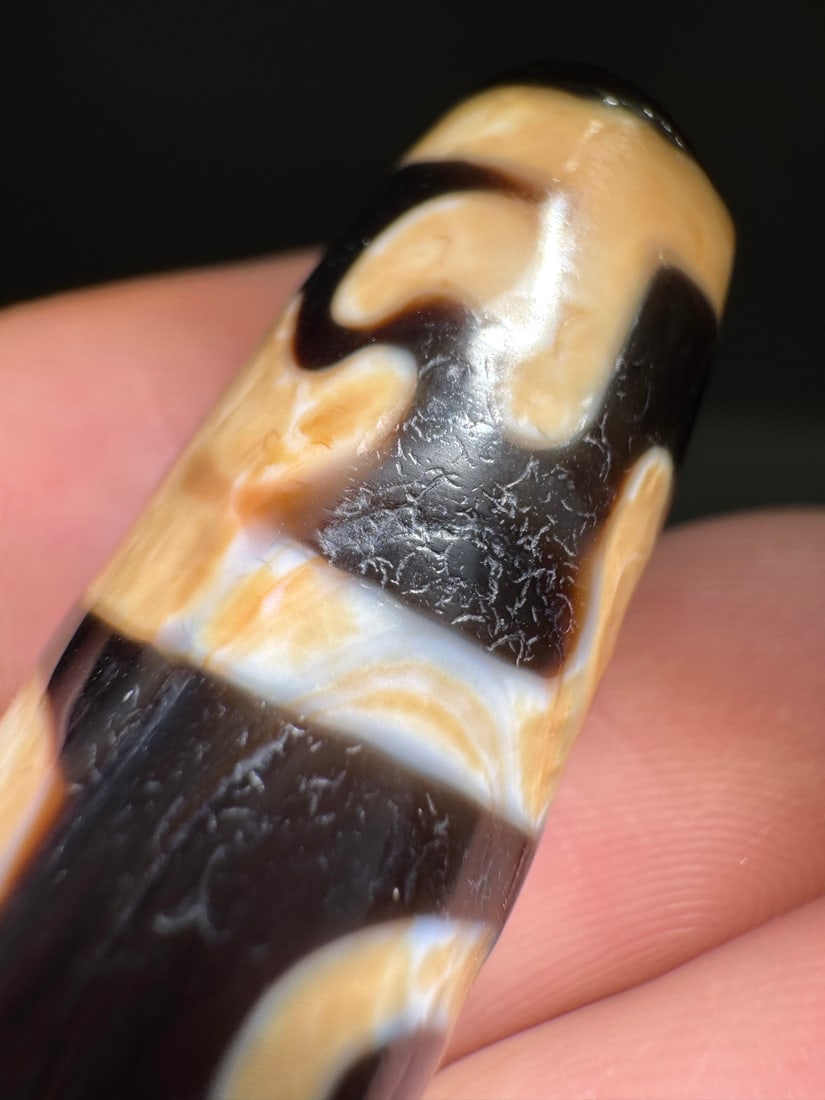 An Exquisite Three-Eye Dzi bead - 4