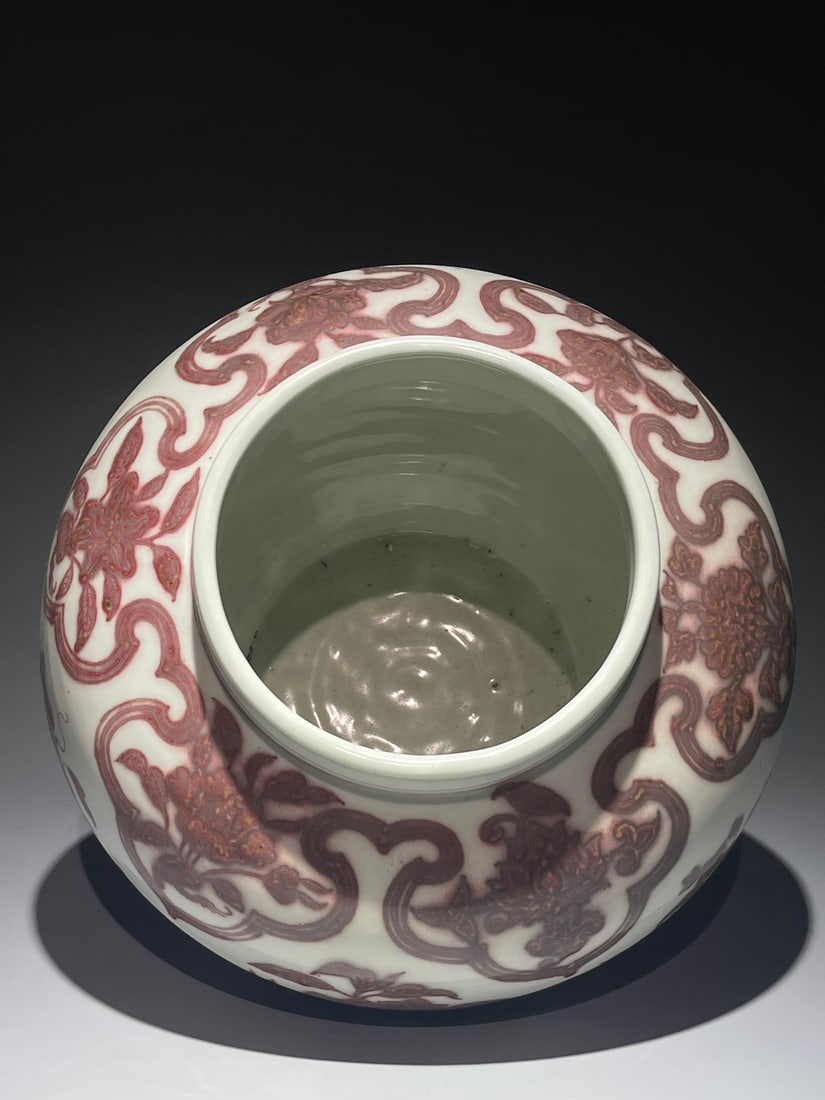 An Exquisite Underglaze-Red Melon and Fruit Pattern Jar - 6