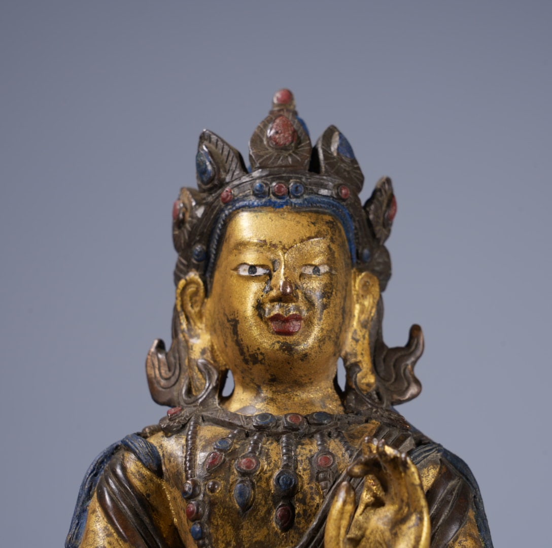 An Exquisite Coppery Buddha statue - 2