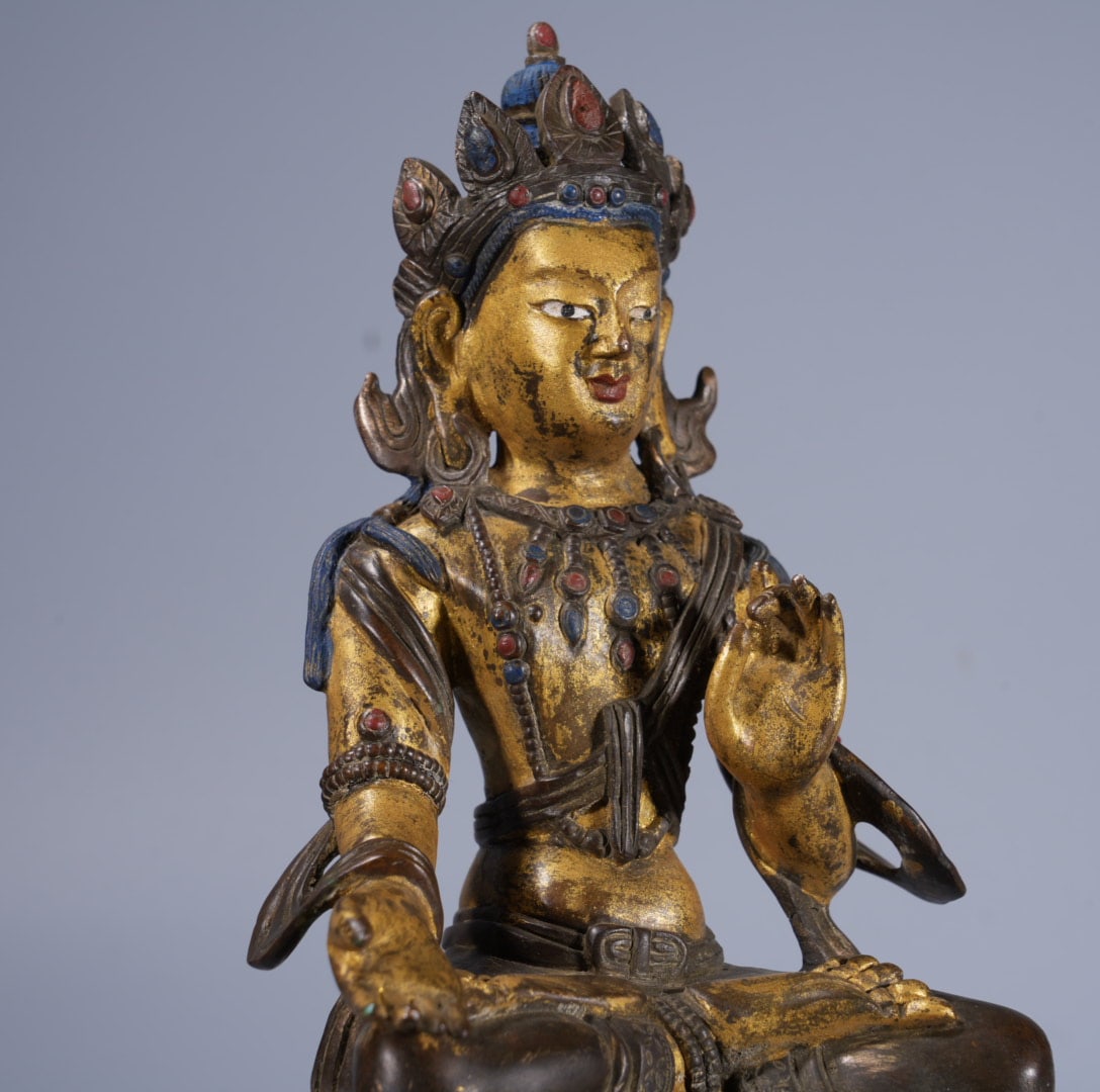 An Exquisite Coppery Buddha statue - 3