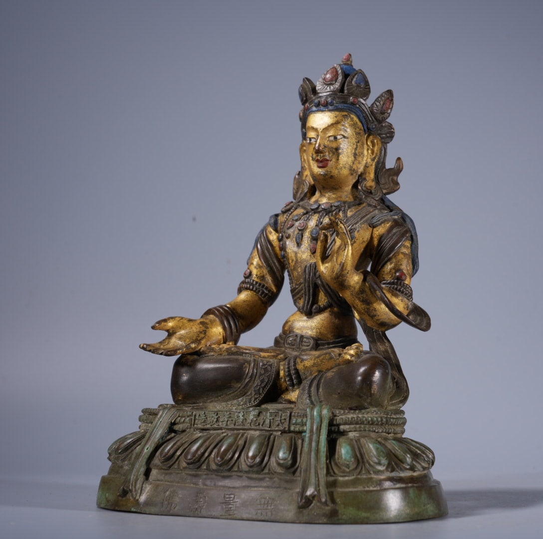 An Exquisite Coppery Buddha statue - 6