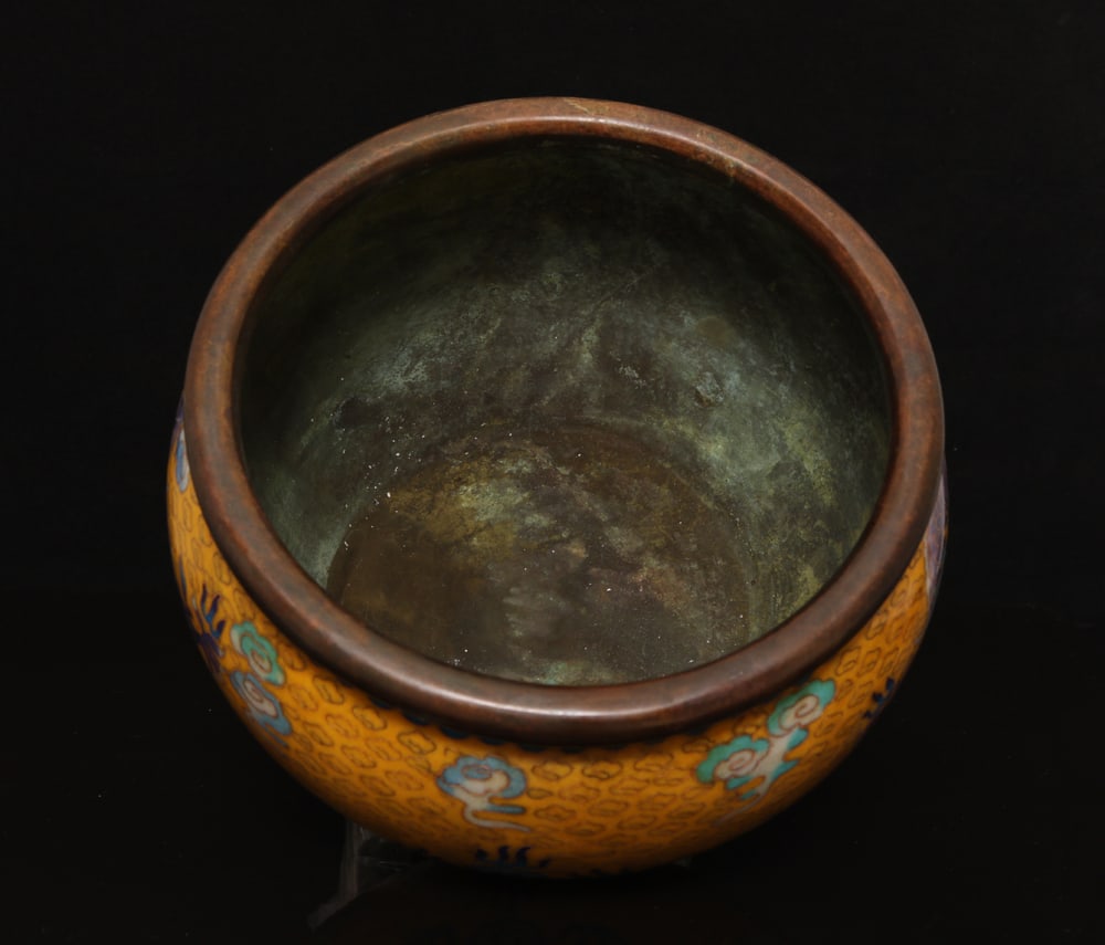 An Exquisite Cloisonne Dragon Pattern Vat - 5
