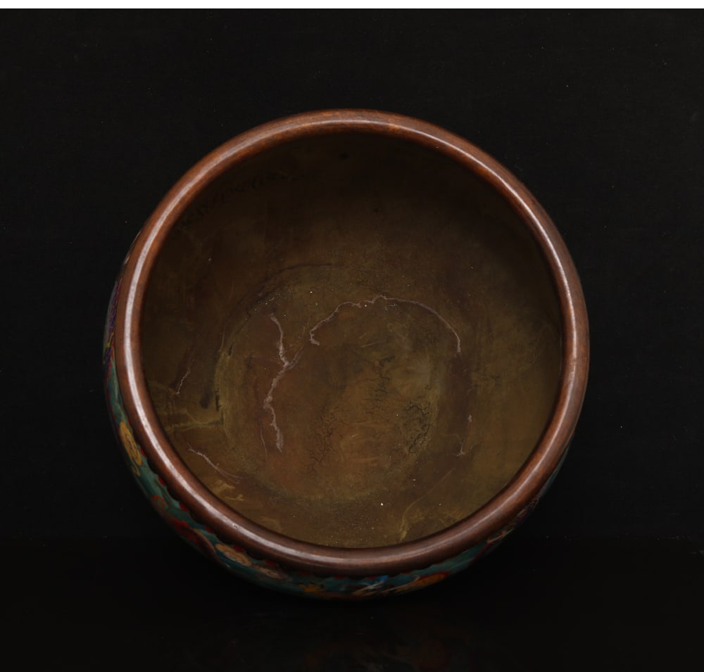 An Exquisite Cloisonne Dragon Pattern Vat - 5