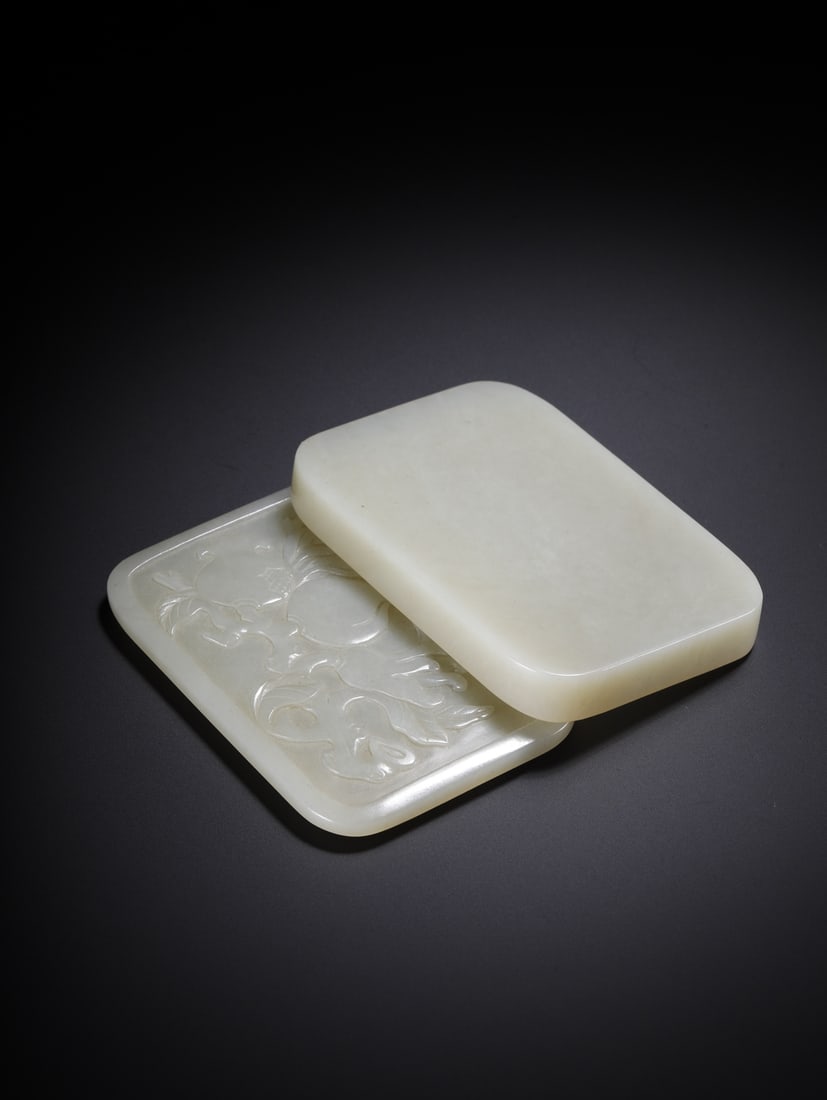 An Exquisite Hotan Jade Peach Pattern Box - 6