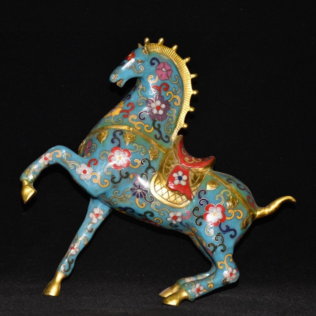 An Exquisite Cloisonne‑enamel Horse Ornament (1 of 9)