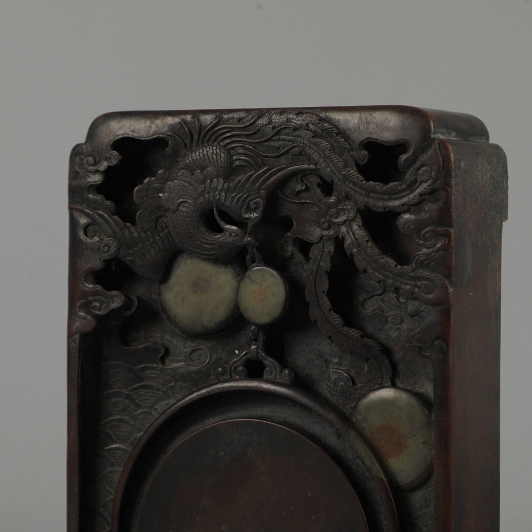 An Exquisite Phoenix Pattern Inkstone - 2
